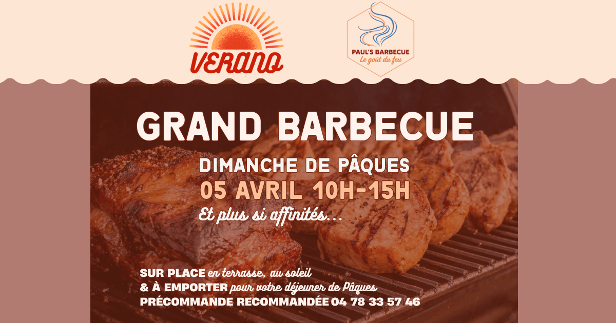 Restaurant ouvert le dimanche de Pâques dans les Pierres Dorées — barbecue au fumoir au Verano